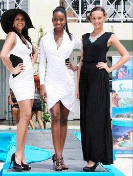 The top three in the recent Miss Jamaica World Model Fast Track Competition held on Sunday, June 30, at Sandals Montego Bay. From left: second runner-up Miss Margaritaville Jamaica - Amanda McCreath, winner and now top-10 finalist, Miss Huawei Technologies Jamaica - Jenaae Jackson and first runner-up Shanice Rerrie, Miss Morgan's Harbour and Marina.